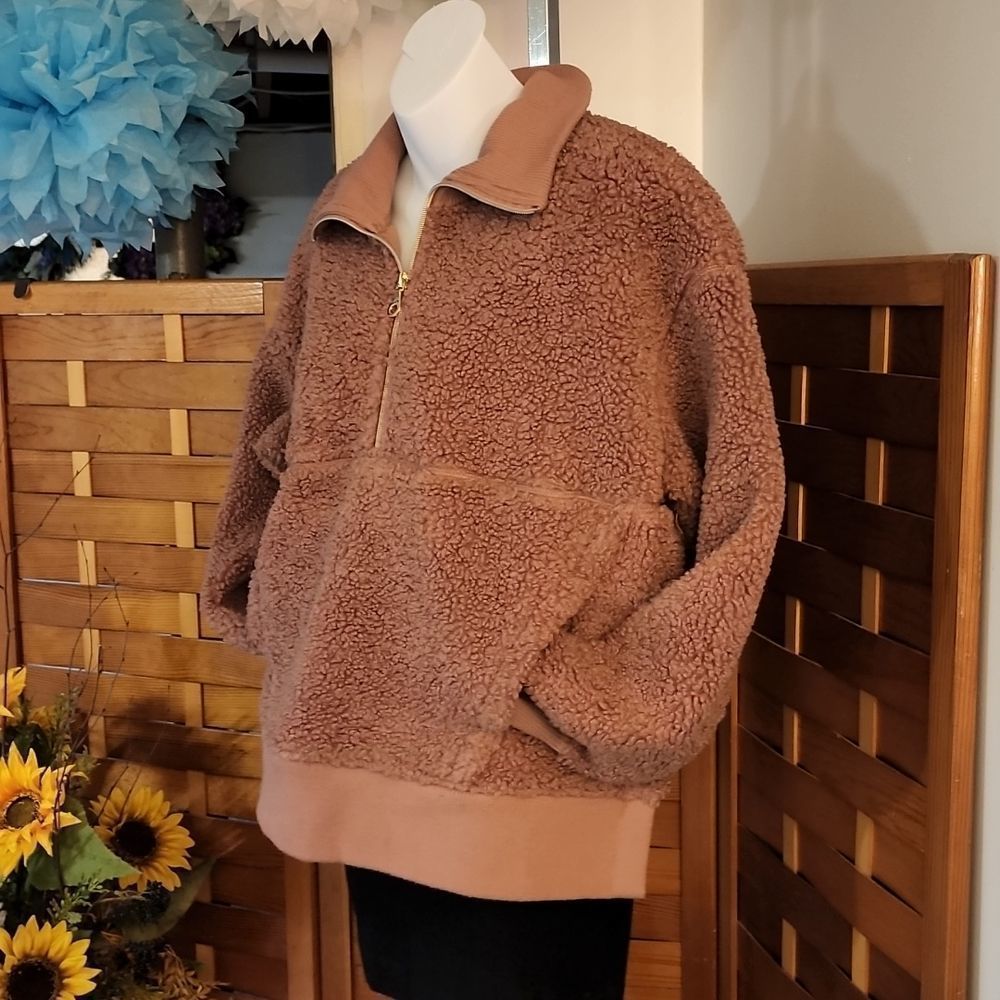 JOY LAB  Fleece pull over jacket - Picture 3 of 10